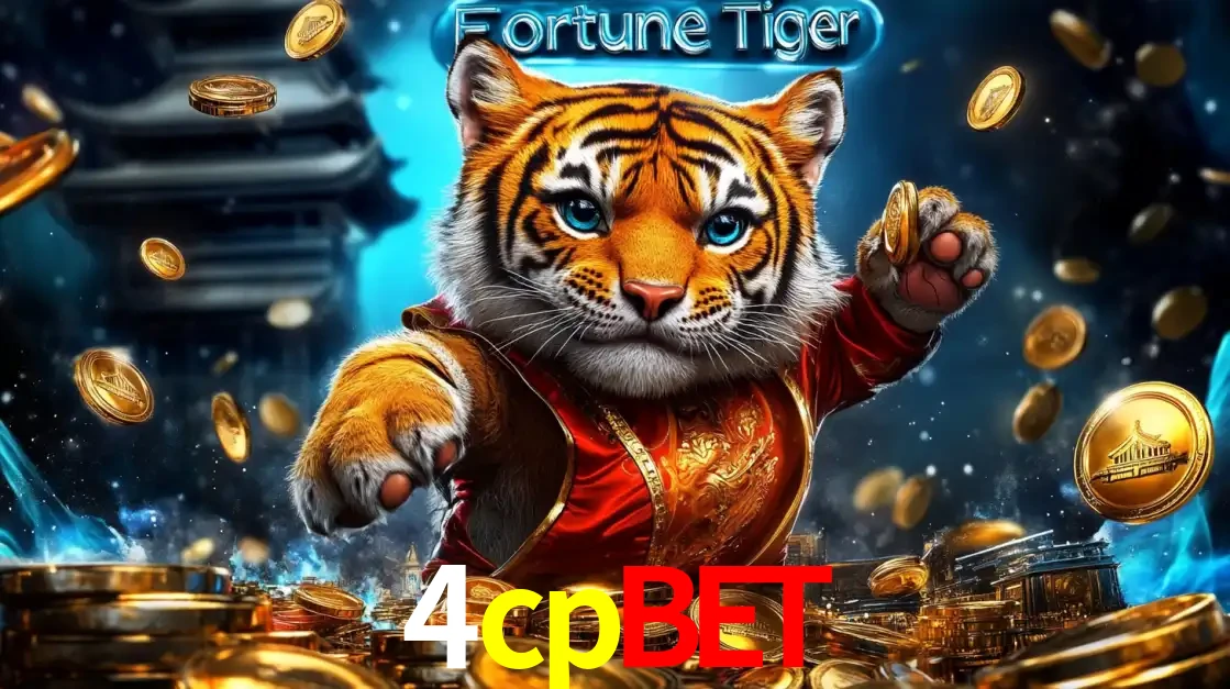 Imagem promocional do jogo de slot Fortune Tiger, com um tigre majestoso em traje tradicional cercado por uma fortuna em moedas de ouro, disponível agora no cassino 4cpbet.