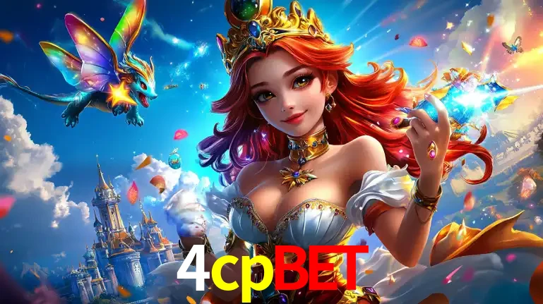 A princesa de um reino de fantasia mágico, com seu pequeno dragão, apresentando um mundo de prêmios encantados nos jogos de caça-níqueis do cassino 4cpbet.